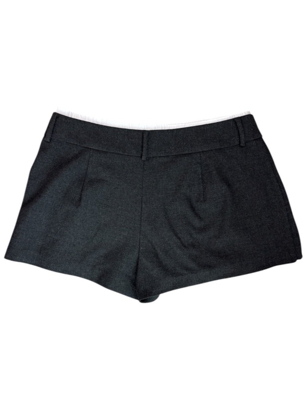 Zara Double Waist Box Pleat Skort - Gray Size L - Picture 3 of 9